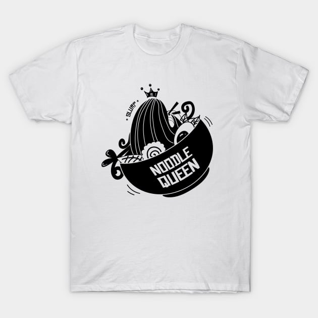 Noodle Queen by Cindy Rose Studio T-Shirt by cindyrosestudio